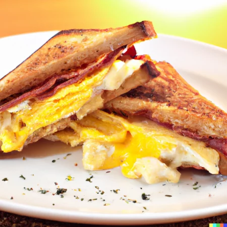 Bacon, Egg & Cheese Toasted Sandwich