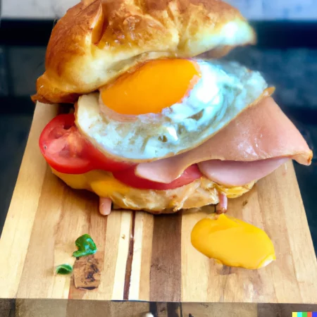 Ham, Egg, Cheese & Tomato Vetkoek